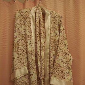 Silky robe